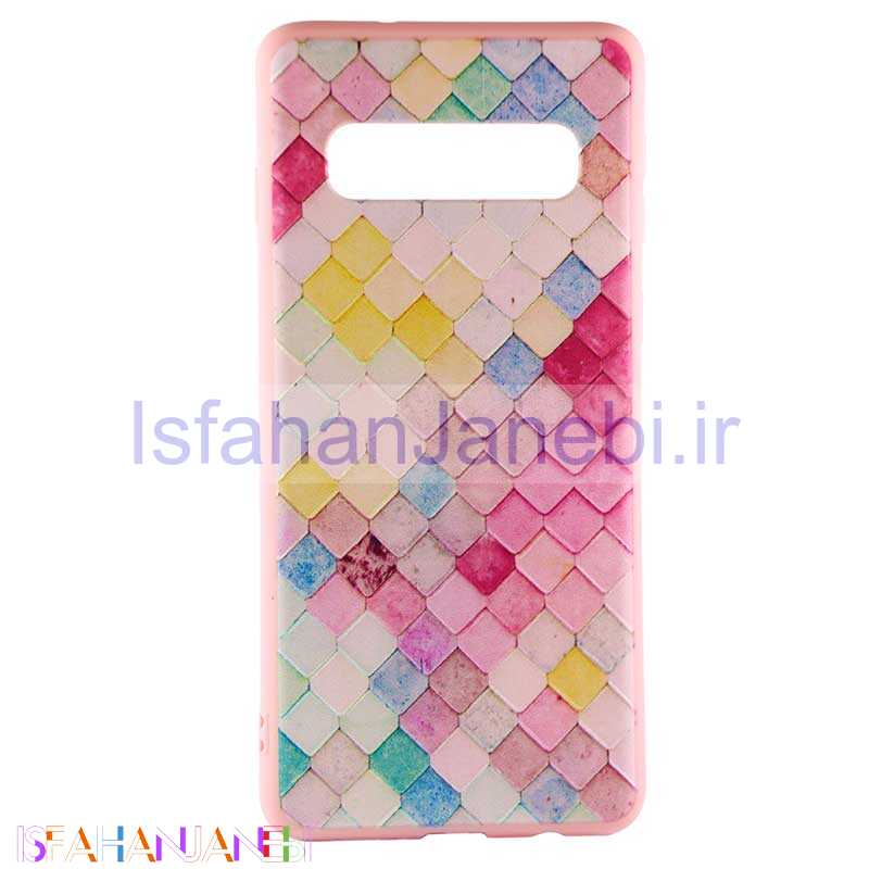 اصفهان جانبی-قاب فانتزی طرح دار صورتی کد1 سامسونگ Samsung S10