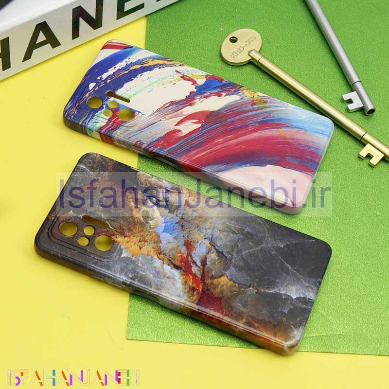 اصفهان جانبی-قاب سیلیکونی محافظ لنزدار طرح آبرنگی Xiaomi Redmi Note 10 Pro