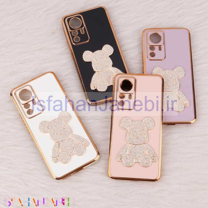 اصفهان جانبی-قاب My Case Power Bear نگین دار محافظ لنزدار Xiaomi 12T Pro