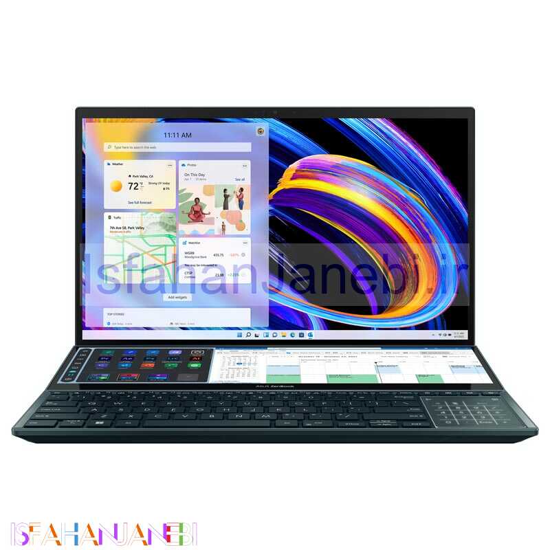 اصفهان جانبی-لپ تاپ Asus Zenbook Pro Duo 15 UX582ZM Core i7 (12700H) 16GB 1TB SSD NVIDIA 6GB 15.6" 4K