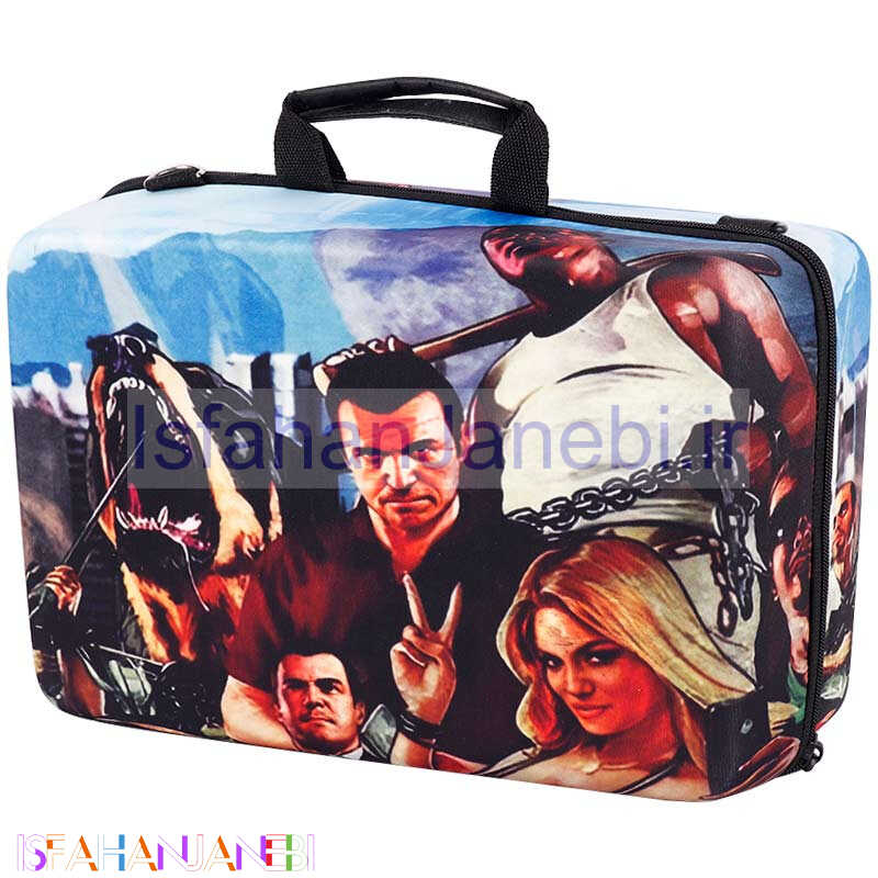 اصفهان جانبی-کیف کنسول بازی PS5 Slim طرح GTA V