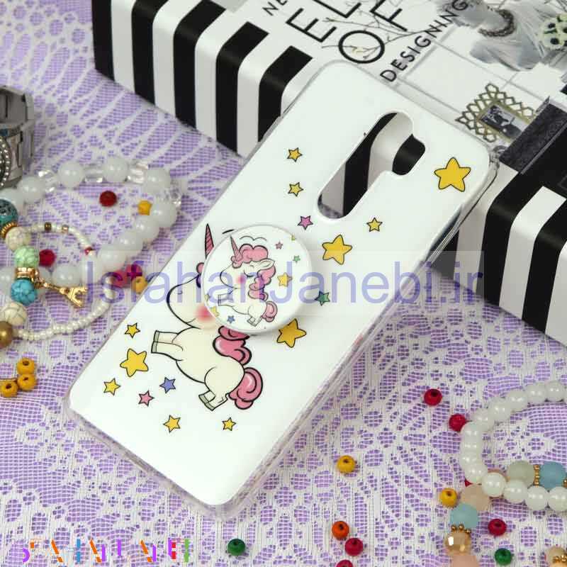 اصفهان جانبی-قاب سوپر IMD دور شفاف پاپ سوکت دار Xiaomi Redmi Note 8 Pro یونیکورن