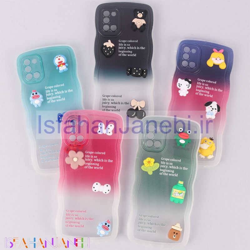 اصفهان جانبی-قاب عروسکی برجسته دو رنگ محافظ لنزدار Samsung Galaxy A31