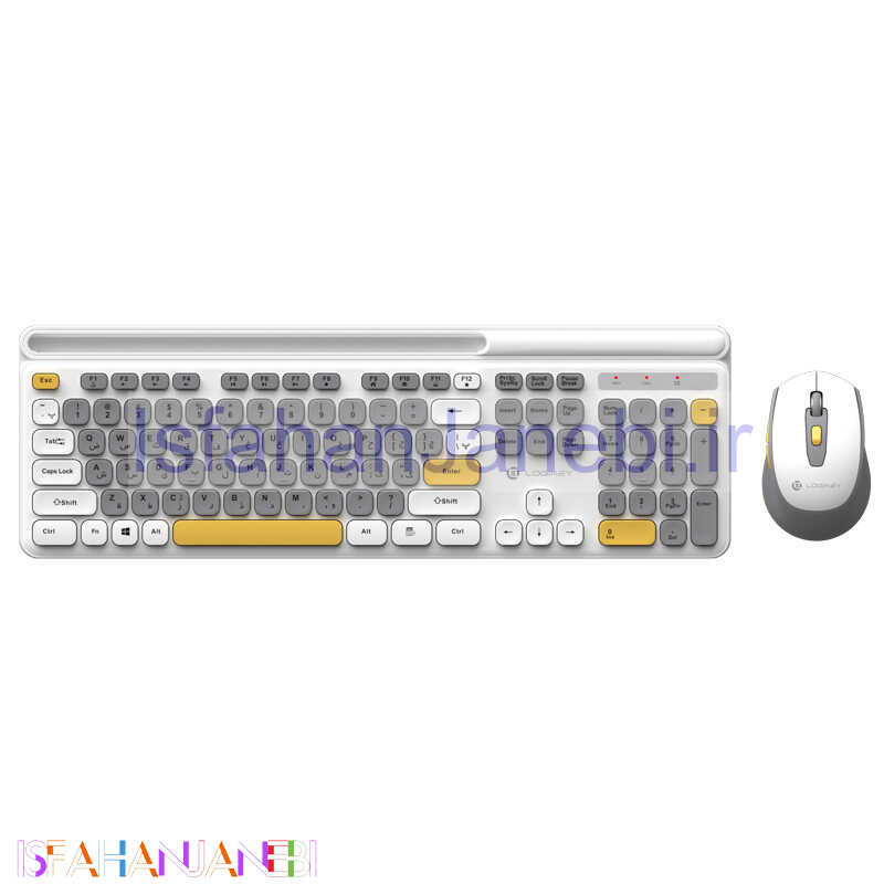 اصفهان جانبی-کیبورد و موس بی سیم لاجی کی KM336G