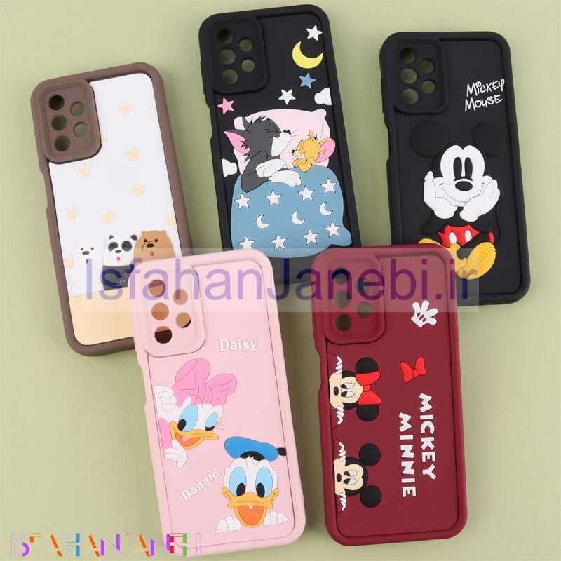 اصفهان جانبی-قاب سولید سامسونگ Galaxy A13 4G کارتونی برجسته محافظ لنزدار