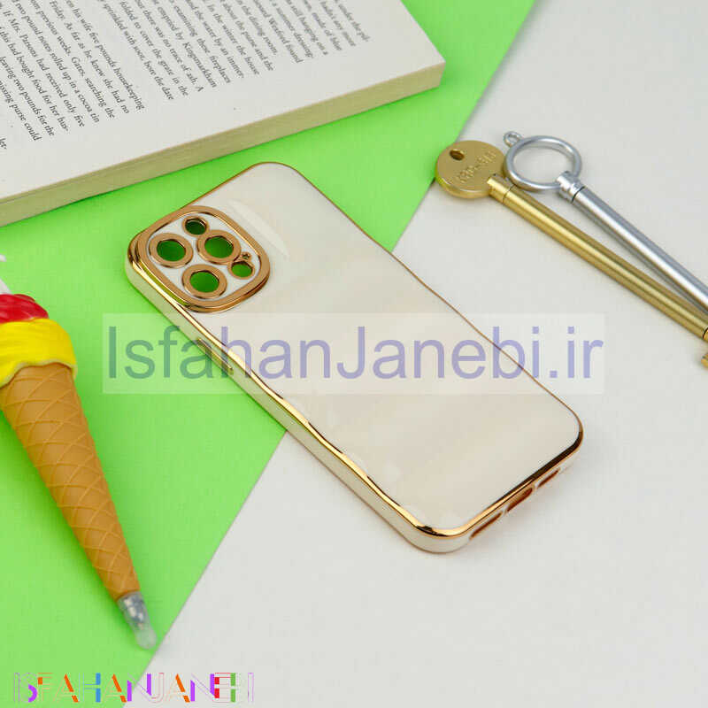 اصفهان جانبی-قاب PC پافر ژله ای محافظ لنزدار iPhone 12 Pro Max