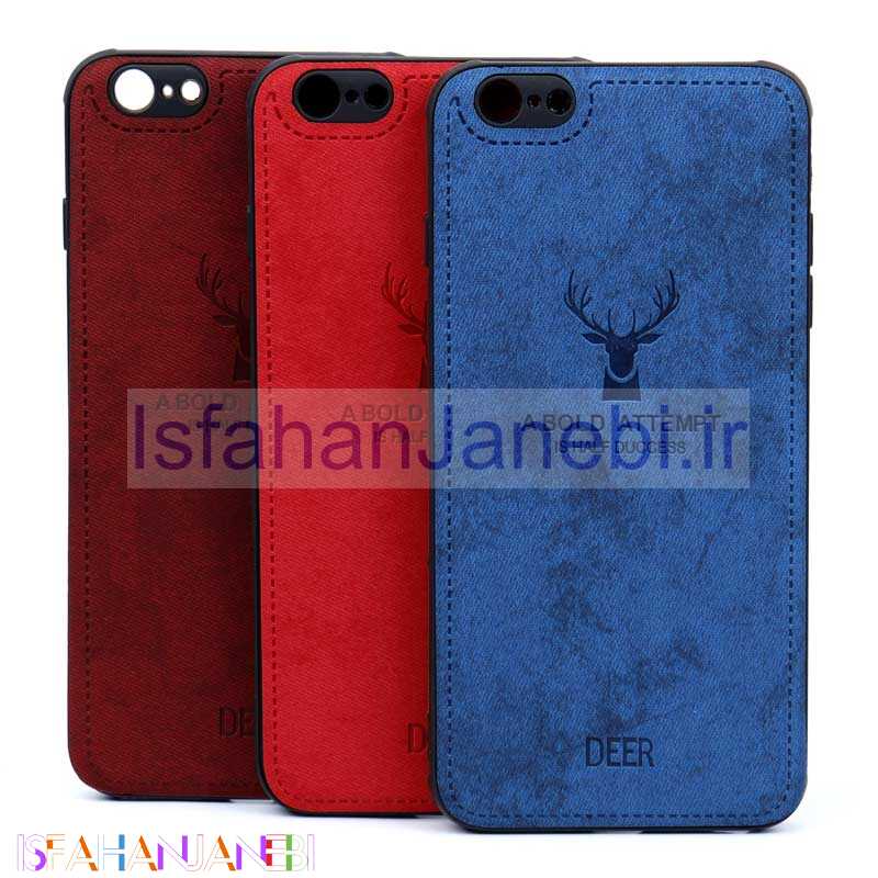 اصفهان جانبی-قاب چرمی طرح گوزن iPhone 6/6s Plus