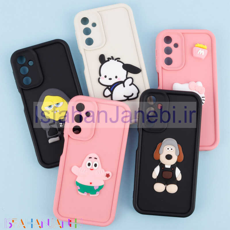 اصفهان جانبی-قاب سیلیکونی Fashion Case عروسک برجسته محافظ لنزدار Samsung Galaxy A24 4G