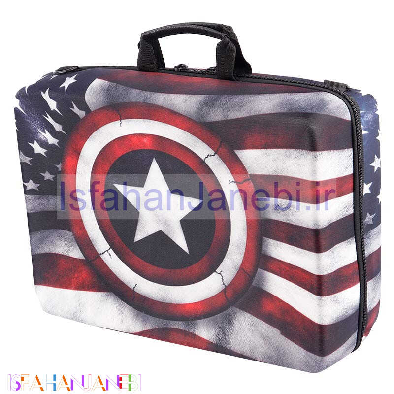 اصفهان جانبی-کیف کنسول بازی PS5 طرح Capitan America