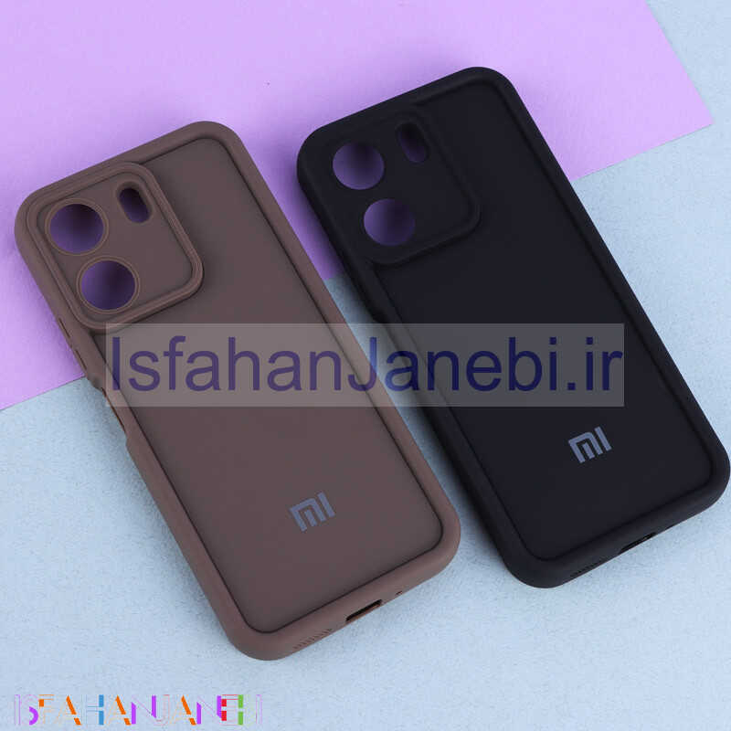 اصفهان جانبی-قاب سولید شیائومی Redmi 13C / Poco C65 محافظ لنزدار