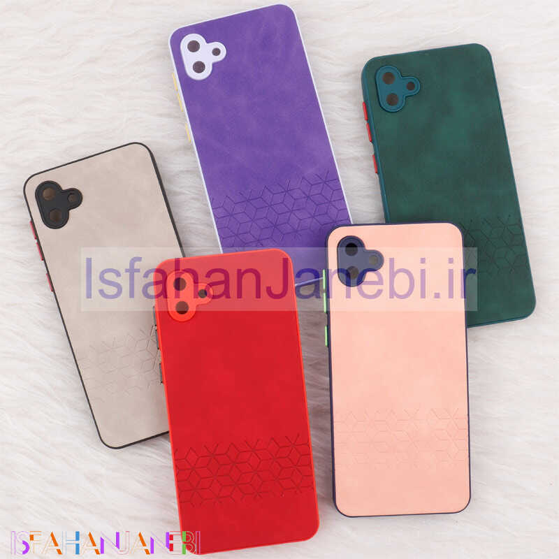 اصفهان جانبی-قاب چرمی طرحدار Smartphone محافظ لنزدار Samsung Galaxy A04