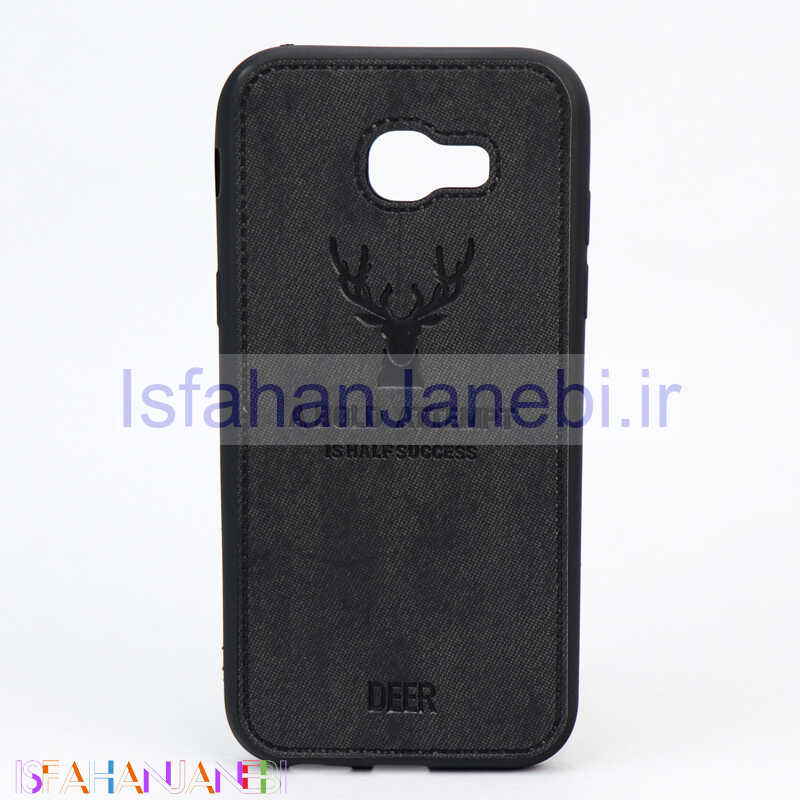 اصفهان جانبی-قاب چرمی طرح گوزن Samsung A5 2017 مشکی