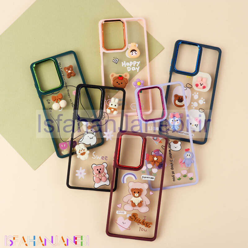 اصفهان جانبی-قاب شفاف متال ایرون عروسکی برجسته Xiaomi Poco X5 Pro