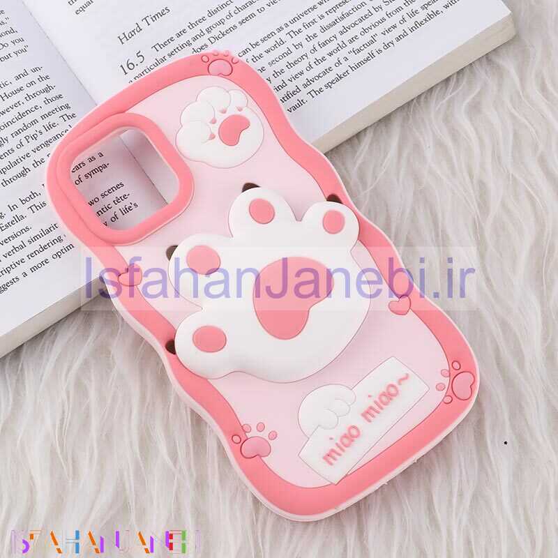 اصفهان جانبی-قاب سیلیکونی آیفون iPhone 12 / 12 Pro طرح پنجه Miao Miao
