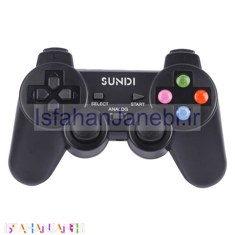 اصفهان جانبی-دسته بازی بی سیم تک شوکدار ساندی PS2