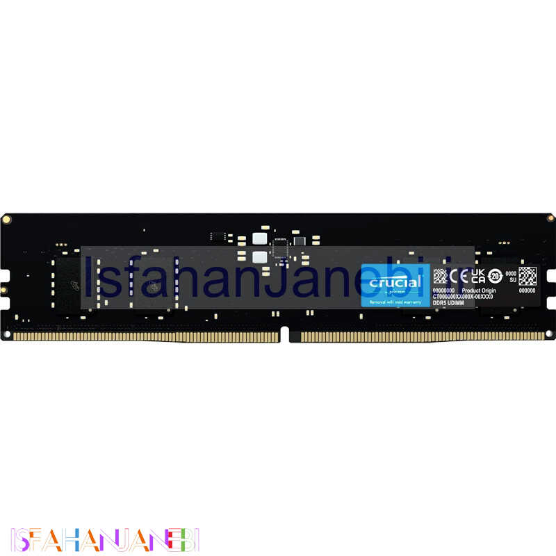 اصفهان جانبی-رم کامپیوتر Crucial U-DIMM DDR5 8GB 4800MHz CL40 Single