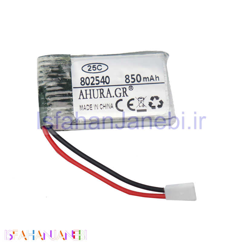 اصفهان جانبی-باتری لیتیوم 850mAh 40*24*8mm 802540