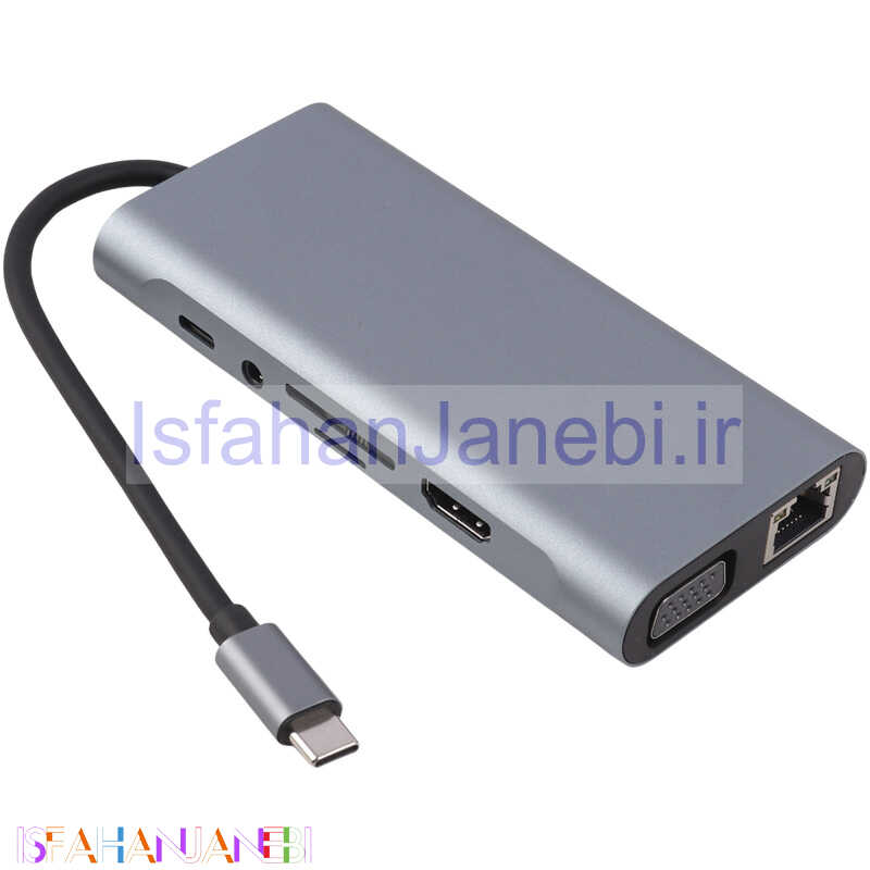 اصفهان جانبی-هاب 11 پورت Type-C کی نت K-MFCMS1011