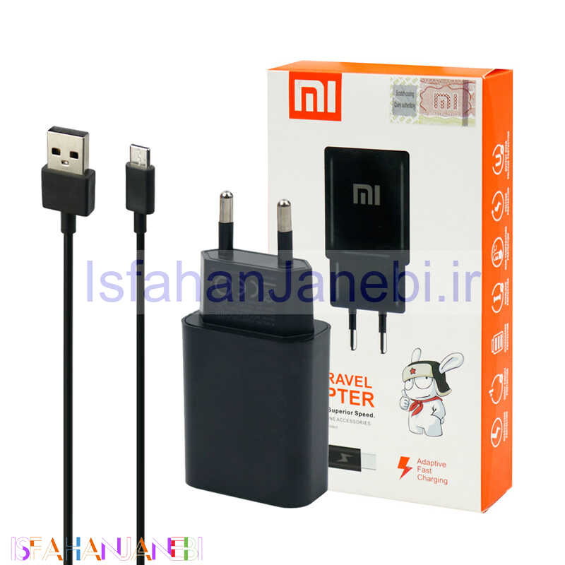 اصفهان جانبی-شارژر دیواری فست شارژ Xiaomi MDY-03-ZK 2A PD + کابل تایپ سی
