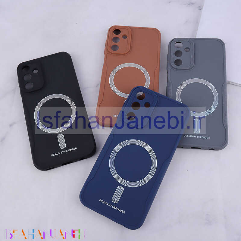 اصفهان جانبی-قاب ژله ای Design By Defender سامسونگ Galaxy A15 طرح مگ سیف محافظ لنزدار