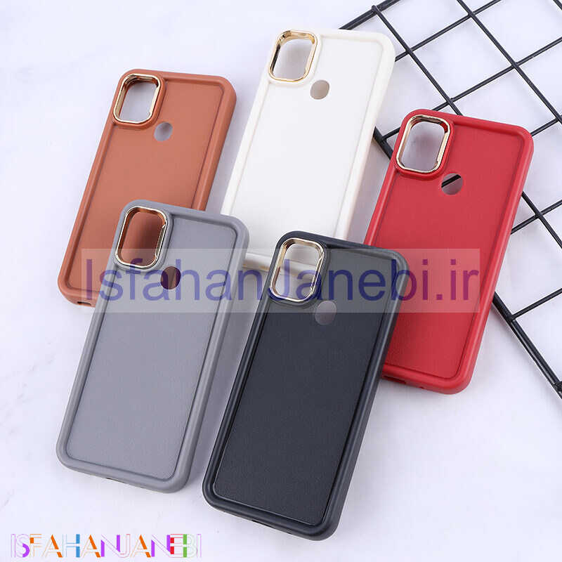 اصفهان جانبی-قاب سولید چرمی سامسونگ Galaxy A11 / M11 دور محافظ متال