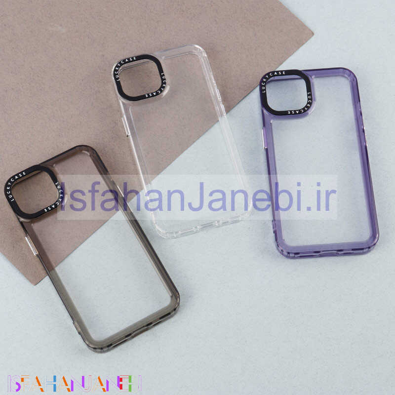 اصفهان جانبی-قاب شفاف Space Lucky Case دور رنگی iPhone 13
