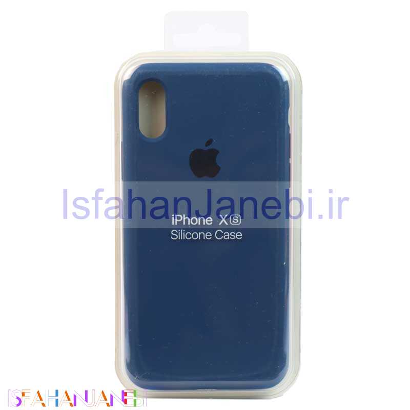 اصفهان جانبی-قاب سیلیکونی iPhone X/XS سرمه ای