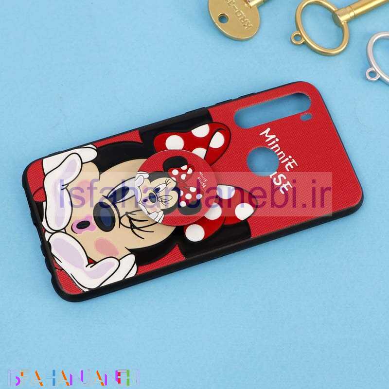 اصفهان جانبی-قاب فانتزی برجسته + پاپ سوکت طرح میکی موس شیائومی Redmi Note 8 سری D