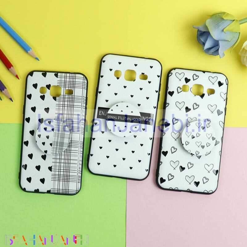 اصفهان جانبی-قاب فانتزی برجسته + پاپ سوکت طرح قلب سامسونگ J3 2016 سری D