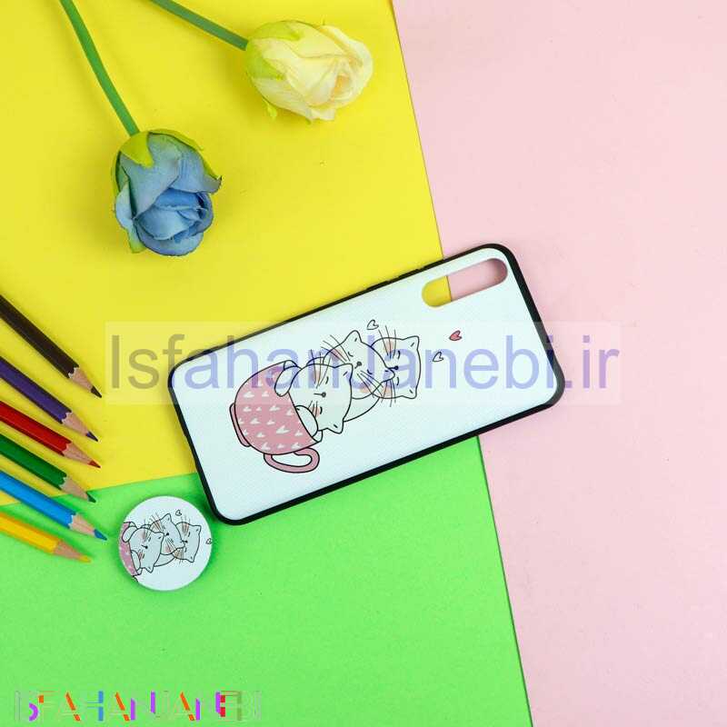 اصفهان جانبی-قاب فانتزی برجسته + پاپ سوکت طرح گربه هواوی Y8p سری D