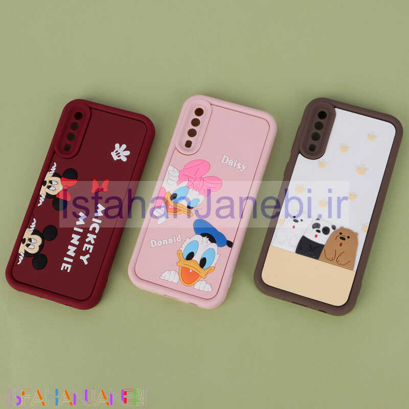 اصفهان جانبی-قاب سولید سامسونگ Galaxy A30s / A50 / A50s کارتونی برجسته محافظ لنزدار