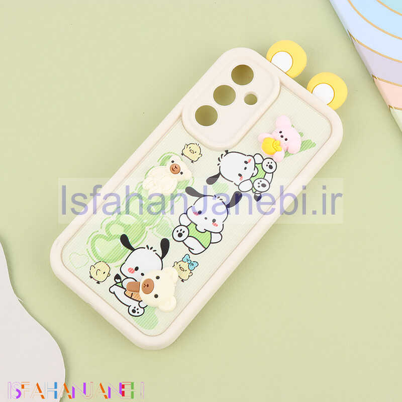 اصفهان جانبی-قاب کبریتی سولید سامسونگ Galaxy A54 عروسکی گوش دار محافظ لنزدار