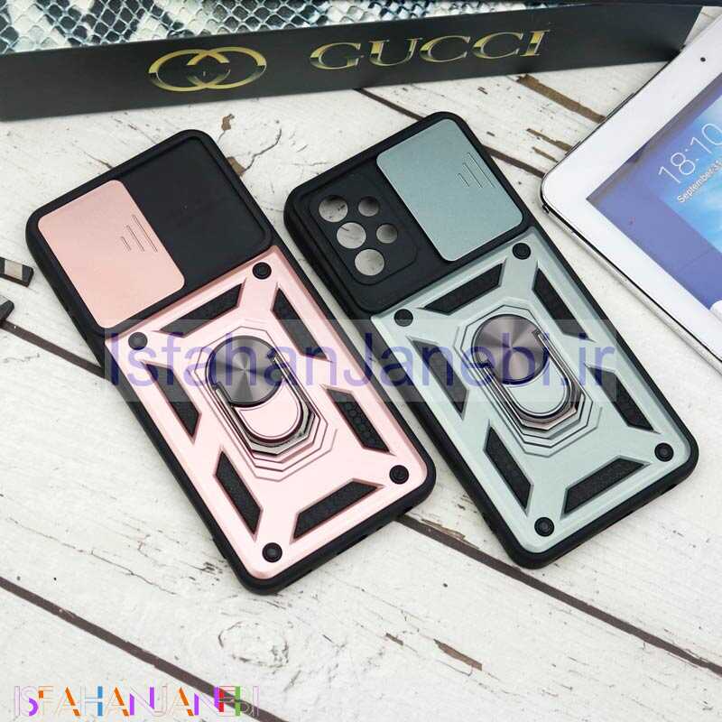 اصفهان جانبی-قاب ضد ضربه محافظ لنزدار کشویی هولدر دار بتمن Samsung A72