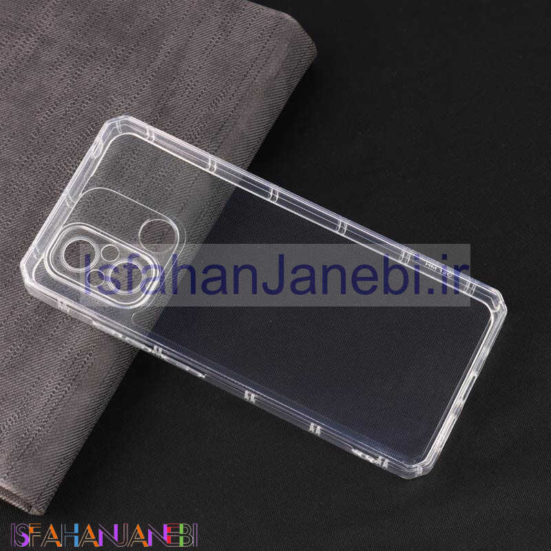اصفهان جانبی-قاب ژله ای بی رنگ شیائومی Redmi 12C محافظ لنزدار