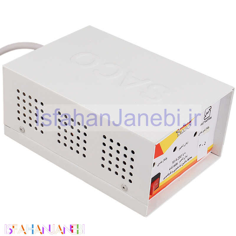 اصفهان جانبی-محافظ برق لباسشویی و ظرف شویی 2 خانه ارت دار ساکو با کابل 1.5 متری مدل 33305