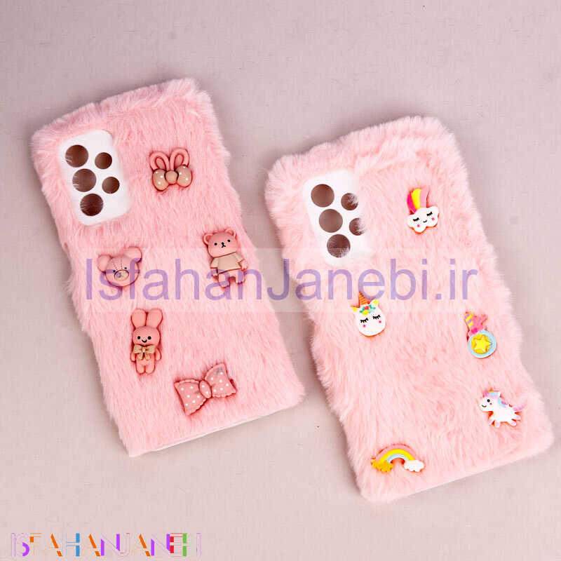 اصفهان جانبی-قاب فانتزی عروسکی پشمالو محافظ لنزدار Samsung Galaxy A23