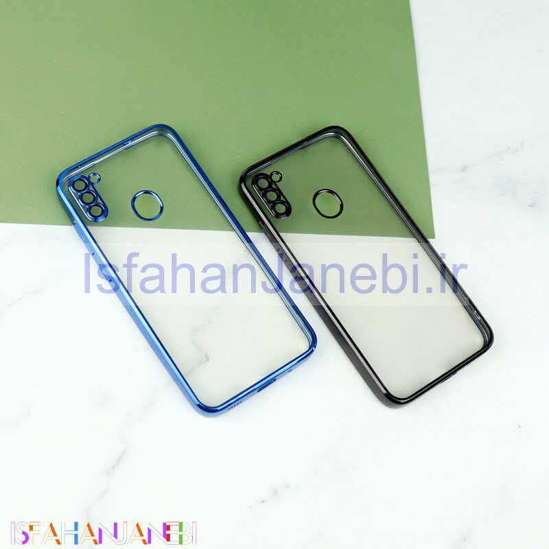 اصفهان جانبی-قاب شفاف دور رنگی محافظ لنزدار Samsung Galaxy A11