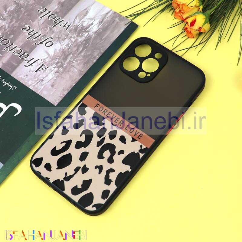 اصفهان جانبی-قاب PC مات محافظ لنزدار طرحدار پلنگی آیفون iPhone 12 Pro Max