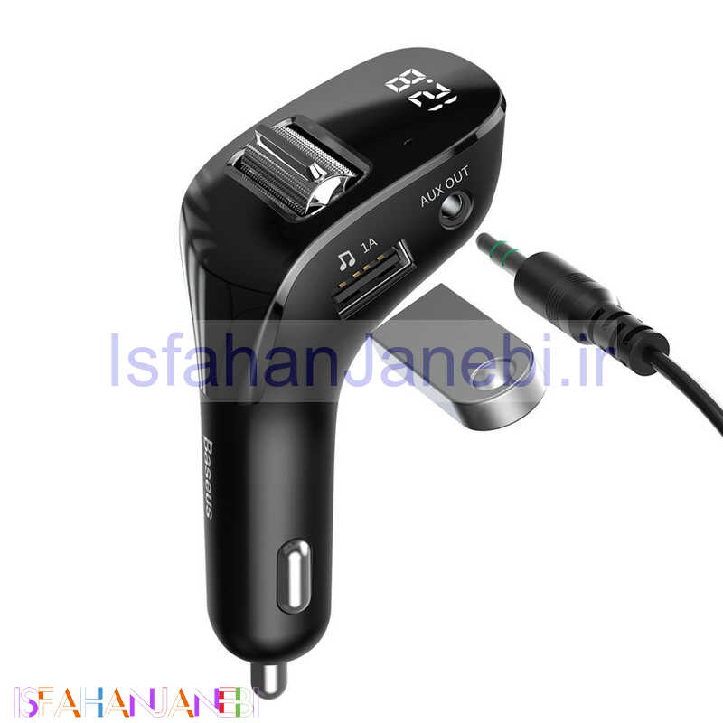 اصفهان جانبی-FM Player بلوتوثی + شارژر فندکی Baseus Streamer F40 CCF40