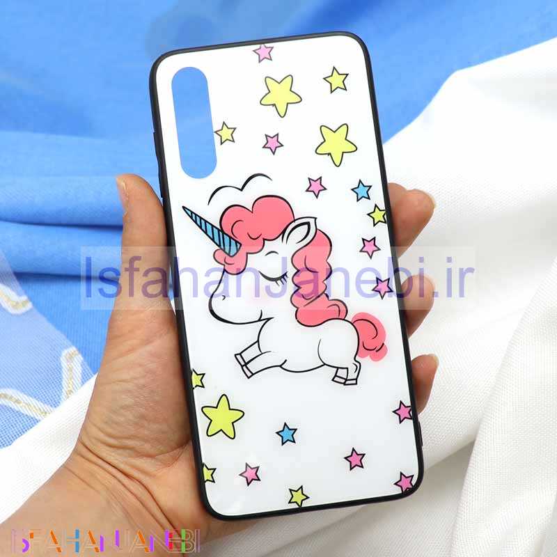 اصفهان جانبی-قاب پشت گلسی طرح یونیکورن Samsung A70