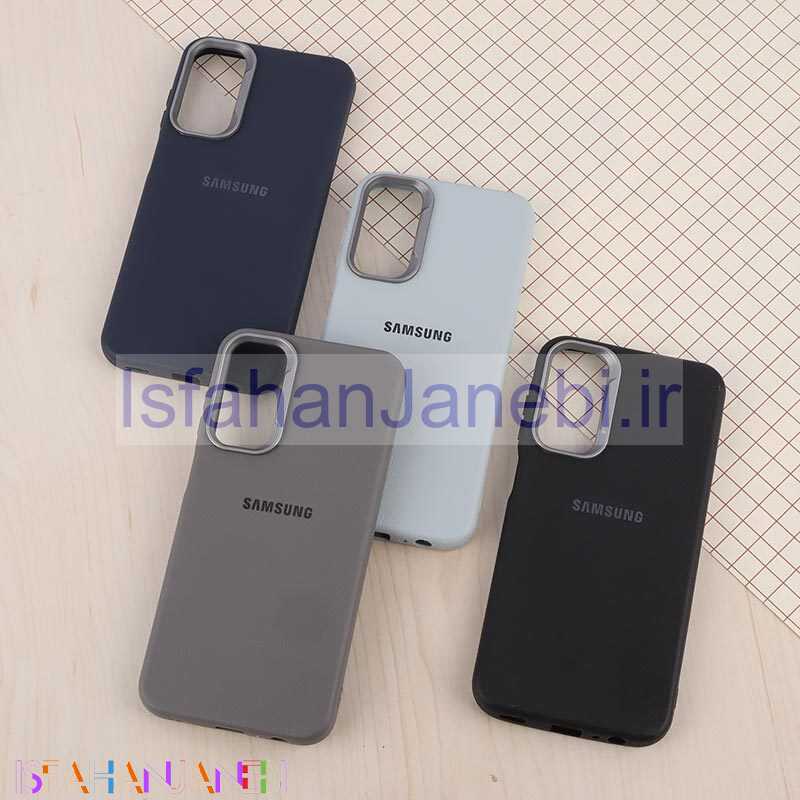 اصفهان جانبی-قاب چرمی ژله ای Leather سامسونگ Galaxy A15 لوگودار