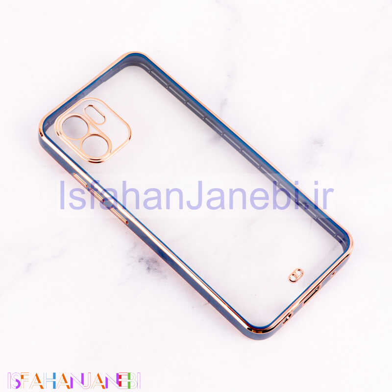 اصفهان جانبی-قاب Chrome دور طلایی محافظ لنزدار Xiaomi Redmi A1
