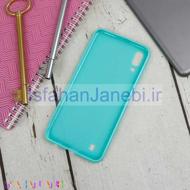 اصفهان جانبی-قاب ژله ای براق Samsung Galaxy M10 سبز آبی سری B