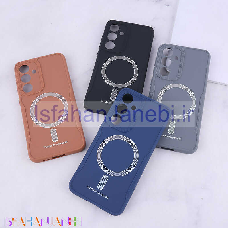 اصفهان جانبی-قاب ژله ای Design By Defender سامسونگ Galaxy S24 FE طرح مگ سیف محافظ لنزدار
