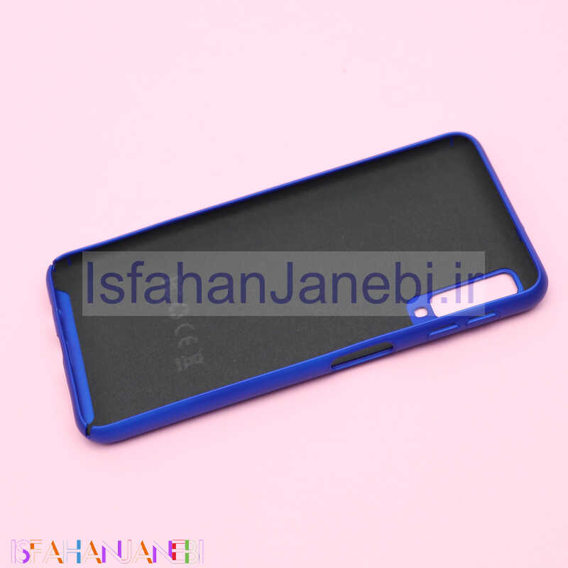 اصفهان جانبی-قاب سیلیکونی Samsung A7 2018 آبی کاربنی