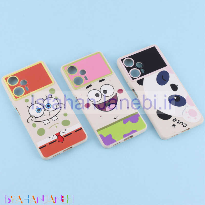 اصفهان جانبی-قاب TPU طرح دار رنگی محافظ لنزدار Xiaomi Poco F5