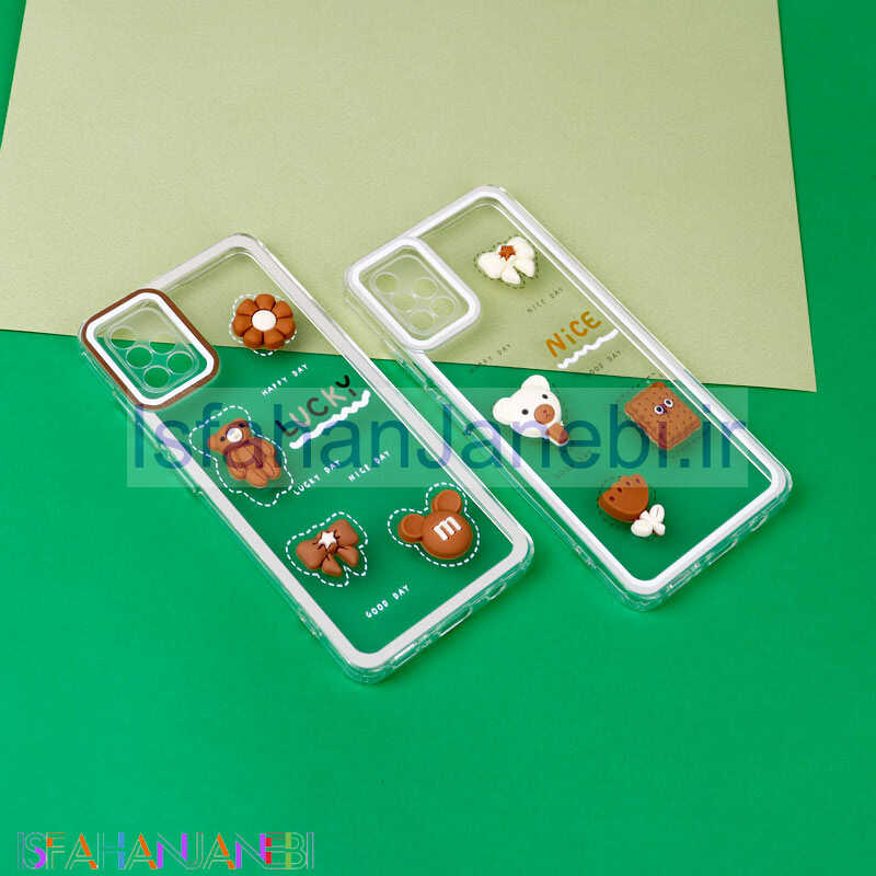اصفهان جانبی-قاب عروسکی خرس بیسکویتی محافظ لنزدار Samsung Galaxy A51