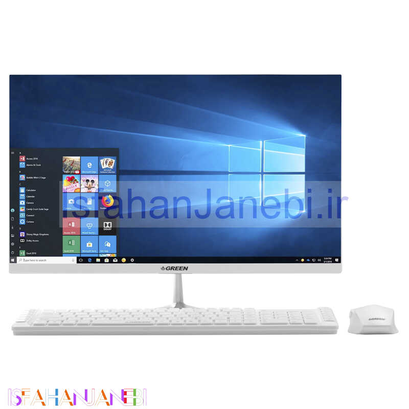 اصفهان جانبی-آل این وان Green GX22-i518S Core i5 (8400) 8GB 1TB+120GB SSD Intel 21.5" FHD