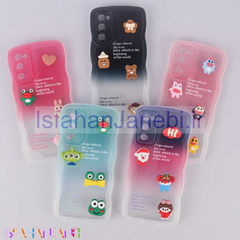 اصفهان جانبی-قاب عروسکی برجسته دو رنگ محافظ لنزدار Samsung Galaxy S20 FE