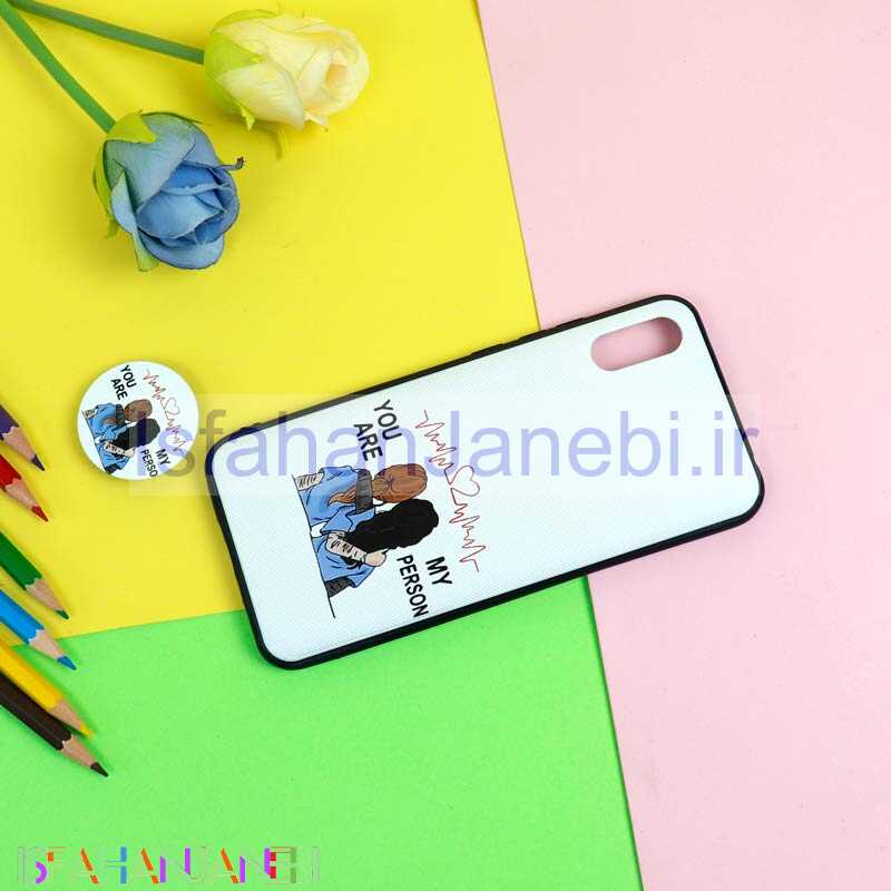 اصفهان جانبی-قاب فانتزی برجسته + پاپ سوکت طرح Friends شیائومی Redmi 9A سری D